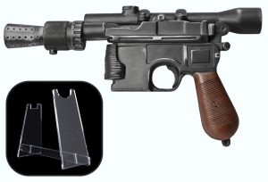 SPECIAL OFFER - HAND MADE - Han Solo DL-44 Blaster Prop with FREE STAND