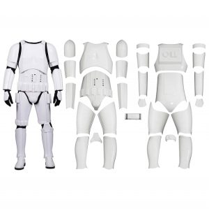 Star Wars Stormtrooper Armour Costume – Fully Strapped – Ready to Wear – No Helmet - No Accessories