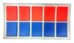 Imperial Officer Ranking Bar - Red and Blue x 5 - Vice-Admiral